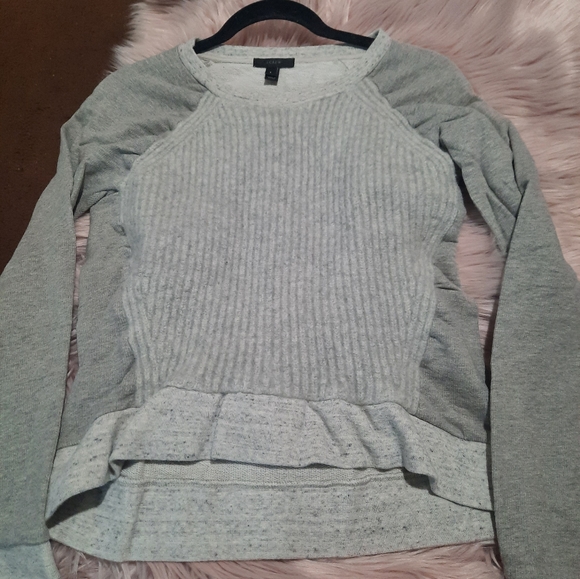 J. Crew Tops - J crew ribbed sweatshirt size small